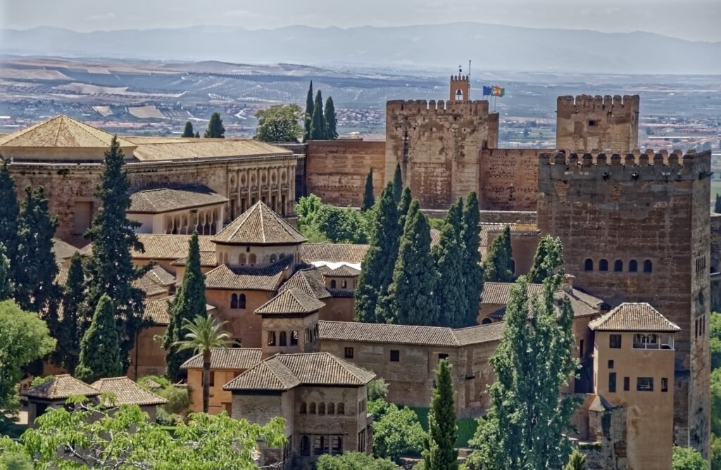 The stunning Alhambra in Granada showcasing intricate Islamic art