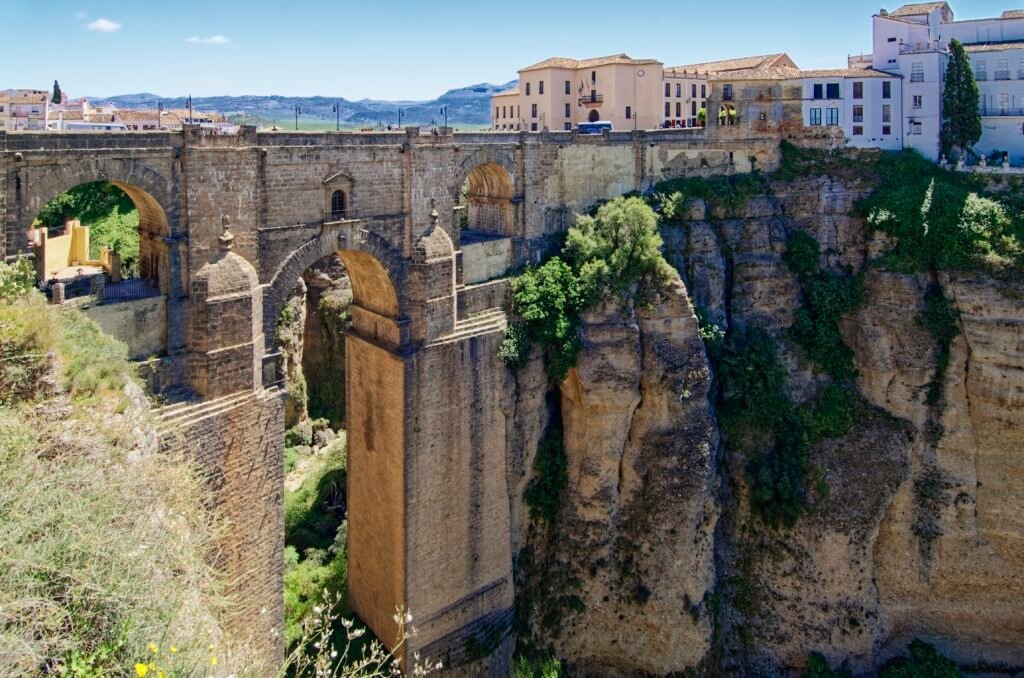 Romantic couple escape in Ronda, Spain.